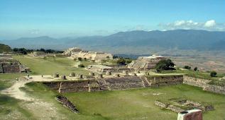 Monte Alban, view from a pyramid