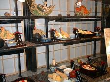 All the restaurants display their menu in their windows