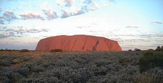 Sunset on Ayers Rock