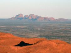 The olgas - view from the TOP OF AYERS ROCK !!