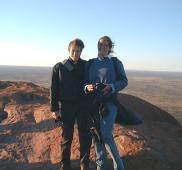 Here we are ... 348 meters later ....it's just a little windy up here !!