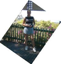 Caro in Darwin - Seb loves taking funny pictures with digital cameras