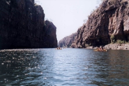 Canoing in Katherine Gorge