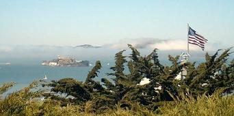 Alcatraz - view from the Coit Tower