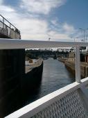 ... the locks are open; the boat can go from non salty to salty water.