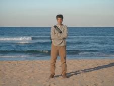 Seb in Manly ... too bad ... he didn't bring his board !