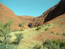 Inside the Olgas: the valley of the winds