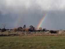 A rainbow ... just to show you that we also have some sun besides rain !