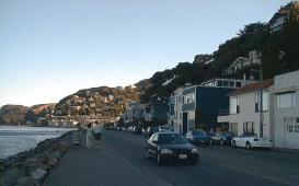Houses on Sausalito's hill - facing the bay