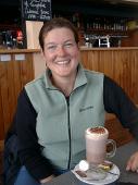 Caro ... what would be a day of skiing without a hot chocolate break !!