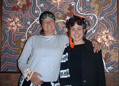 yes yes ... we went out with our scubas, water glasses and football scarfs (I didn't really care ... I'm not the one who knows everybody around here !!).