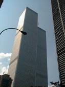 The twin towers of the World Trade Center