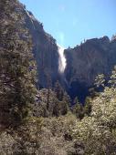 The top of the Yosemite Falls